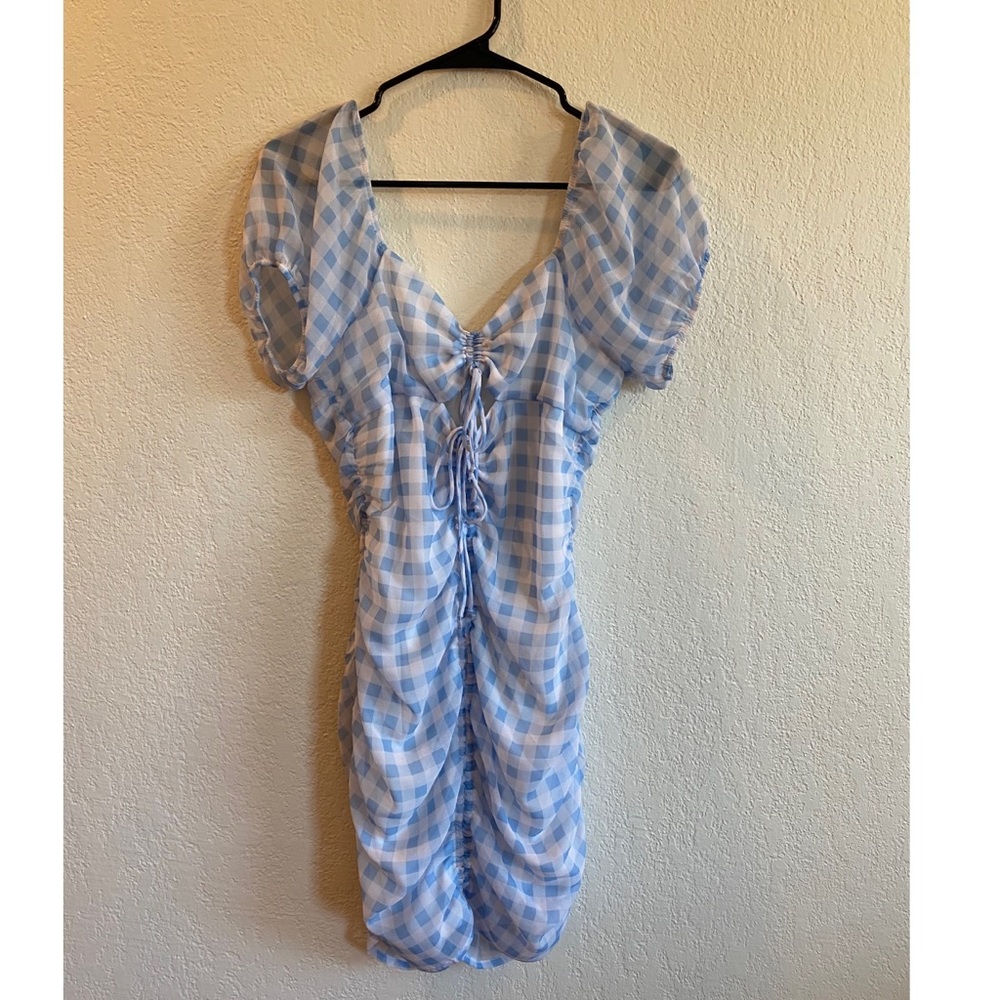 Urban Outfitters tie-front mini dress